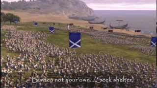 Epic song from games  Medieval 2 Total War Kingdoms  Lift thine eyes With lyrics [upl. by Limemann]