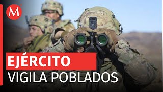 Ejército Nacional vigila a detalle la localidad de Tepalcatepec Michoacán [upl. by Moskow]