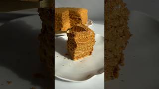 MEDOVIK  Russian Honey Cake🍯 honey cake dulcedeleche cake cream медовик [upl. by Anilec]