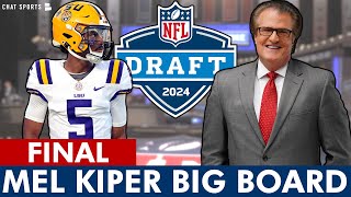 Mel Kiper’s 2024 NFL Draft Big Board FINAL Top 32 Prospect Rankings [upl. by Lyrret]