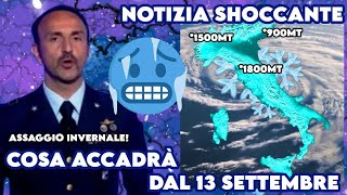 Invasione Artica dal 13 Settembre Neve Abbondante e Freddo Intenso in ArrivoScopri le Zone Colpite [upl. by Ylrrad970]