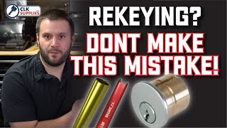 Locksmithing 101  Rekeying locks Dont make this mistake [upl. by O'Dell]