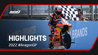 Moto2™ Race Highlights  2022 AragonGP 🏁 [upl. by Erdua]