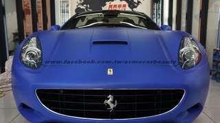 全球第一台可撕式噴膜 Ferrari California 車體噴膜Plasti DipMade by Acme愛客美汽車美容中心 [upl. by Oza]