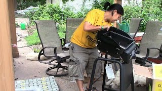 assembling a charbroil 2 burner gas grill 463672717  build 20180608 [upl. by Mond]