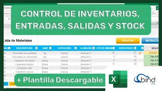 DESCARGA GRATIS Plantilla para CONTROL de INVENTARIOS en Excel 📦 [upl. by Oniliuqnart933]