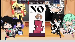 ♡demon slayer reacts to random👍🏻🤠♡gachaclub alightmotionmotion demonslayerfunnydo not hate [upl. by Obel]