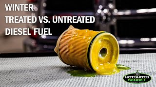 Diesel Fuel In Winter Treated vs Untreated Demo [upl. by Aivatnwahs]