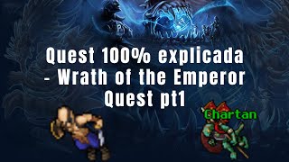 Tibia QuestsAcessos  Wrath of the Emperor Quest pt1 Acesso Draken Walls e Wayfarer Outfits [upl. by Aneehsak]