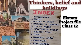 thinkers belief and buildings history project file class 12 ancient history project file class 12 [upl. by Emmalynn]