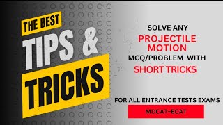 Tricks to solve projectile motion mcqsHow to solve projectile motion mcqsmdcat fscphysics neet [upl. by Nylyoj246]