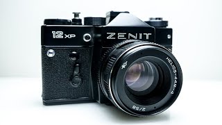 Vintage Soviet SLR Camera  Zenit 12XP [upl. by Adniral]