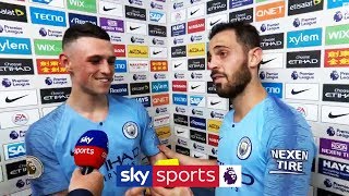 Bernardo Silva gives his Man of the Match award to goalscorer Phil Foden  Man City 10 Tottenham [upl. by Aryas]