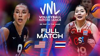 🇺🇸 USA vs 🇹🇭 Thailand  2024 VNL  Full Match Women [upl. by Coop]