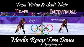 Tessa Virtue amp Scott Moir  Moulin Rouge Team amp Individual Events  PyeongChang 2018 [upl. by Norrie]