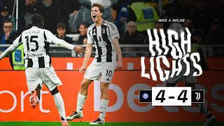 HIGHLIGHTS SERIE A  Inter 44 Juventus  Two Goals by Yildiz  A Rollercoaster Match [upl. by Droc]