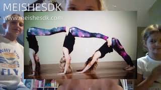 Three Person Yoga Challenge funny [upl. by Ainekahs796]