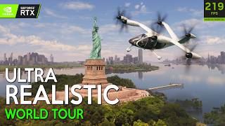 Flying Over the World in 4K  PHOTOREALISTIC NextGen Cities in FLIGHT SIMULATOR 2024 with RTX 4090 [upl. by Lemcke]