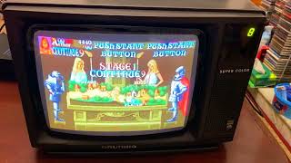 Capcom Classic Games Played on 1980s Crt Tv [upl. by Arlynne]