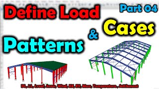 How To Define Load Patterns amp Cases  ETABS  SAP2000 [upl. by Cinimmod]