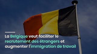 La Belgique veut faciliter le recrutement des étrangers et augmenter limmigration de travail [upl. by Nesrac]