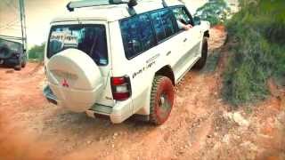 Pajero NL OffRoad  Rocks and Mud at Glasshouse Mountains [upl. by Donall]