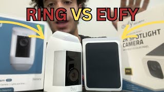 Ring Spotlight Cam Pro Vs Eufy 2K Spotlight Cam [upl. by Ahsiekar]