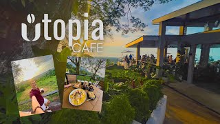 Utopia Cafe Newest Food Destination in the Island Camiguin  Breathtaking Sunset View [upl. by Airemat]