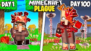 I Survived 100 Days with a PLAGUE in Minecraft [upl. by Huoh]