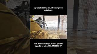 Suppressive fire triple tap drill50 yards using reduced sized silhouette [upl. by Ejrog788]