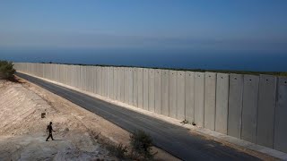 Israel Fortifies Borders with Lebanon with Large Wall [upl. by Tuttle]