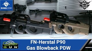 CyberGun Licensed FNHerstal P90 Gas Blowback PDW  The Gun Corner  Airsoft Evikecom [upl. by Trevorr242]