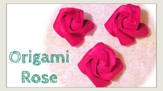 Origami Rose  How to Fold Origami Rose  More Easy Kawasaki Rose Paper Craft [upl. by Olinde256]