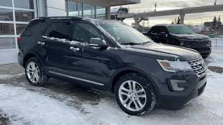 Black 2017 Ford Explorer Limited Review Calgary AB  Wolfe Auto Group  Stock Number KE244381A [upl. by Chelsie]