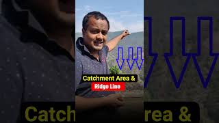 LIVE Demonstration of Catchment Area amp Ridge Line shorts civilengineering [upl. by Nosilla]