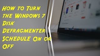 Disk Defragmenter Windows 7  How To Turn Off or On Scheduler Defragment [upl. by Dennis]