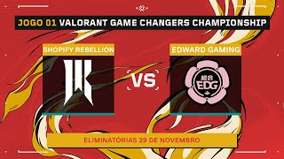 Shopify Rebellion x Chao Hui EDward Gaming Mapa 1 Haven  VALORANT Game Changers Championship 202 [upl. by Sahc]