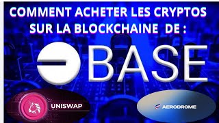 Acheter les cryptos sur BASE facilement  aerodrome finance uniswap swapbase crypto swap btc [upl. by Ule]