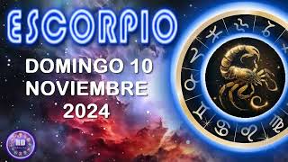 Horóscopo de hoy – ESCORPIO – 10 de noviembre de 2024 [upl. by Carlin270]