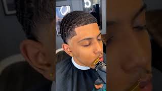 360 waves haircut after wolfing 💈🌊 [upl. by Akili]