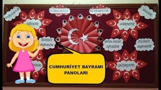 Cumhuriyet Bayramı İçin Pano Örnekleri [upl. by Aissak]