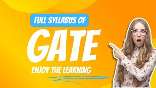 GATE Exam full syllabus  Gate Exam 2025 Feb Gate exam [upl. by Wolsniw471]