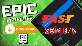 Incrase Epic game launcher Download speed 20MBs [upl. by Toomin150]