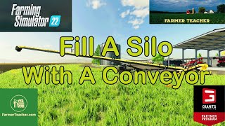 FS 22 How to Fill A Silo on Farming Simulator 22 [upl. by Ekez]