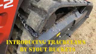 TrackClaws in action on Compact Track Loaders Tracked Skid Loader Chains [upl. by Lamoree577]