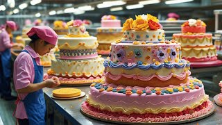 How Millions of Cakes Are Made in a Factory The Incredible Process Revealed [upl. by Halsy805]