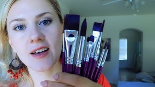 🖌️ You are my CANVAS 🎨 ASMR ○ Painting ○ Brushing ○ [upl. by Adaner]