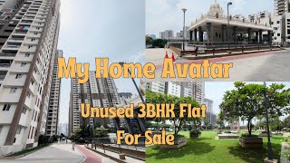 My Home Avatar  1834sft 3BHK Unused Flat For Sale  Narsingi  Kokapet [upl. by Natsyrk]