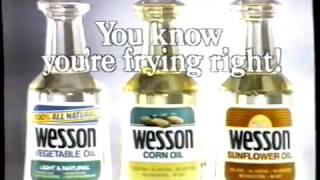 1987 Wesson Oils quotVegetable Corn Sunflowerquot TV Commercia [upl. by Ashman]