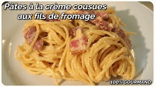 Recette des pâtes à la crème fraîche [upl. by Cristy]